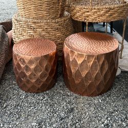 Copper Colored Side Tables