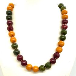 Colorful Bakelite Necklace 
