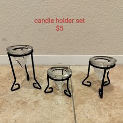 3 Pc Candle Holder Set $5