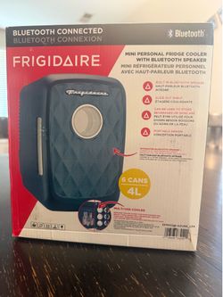 Frigidaire® 0.14-Cu. Ft. Mini Fridge with Bluetooth° Speaker Grille Door in Azure