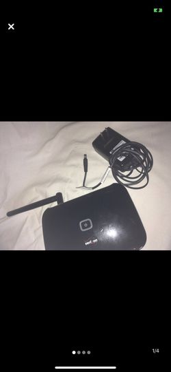 Black verizon modem router with ac adapter