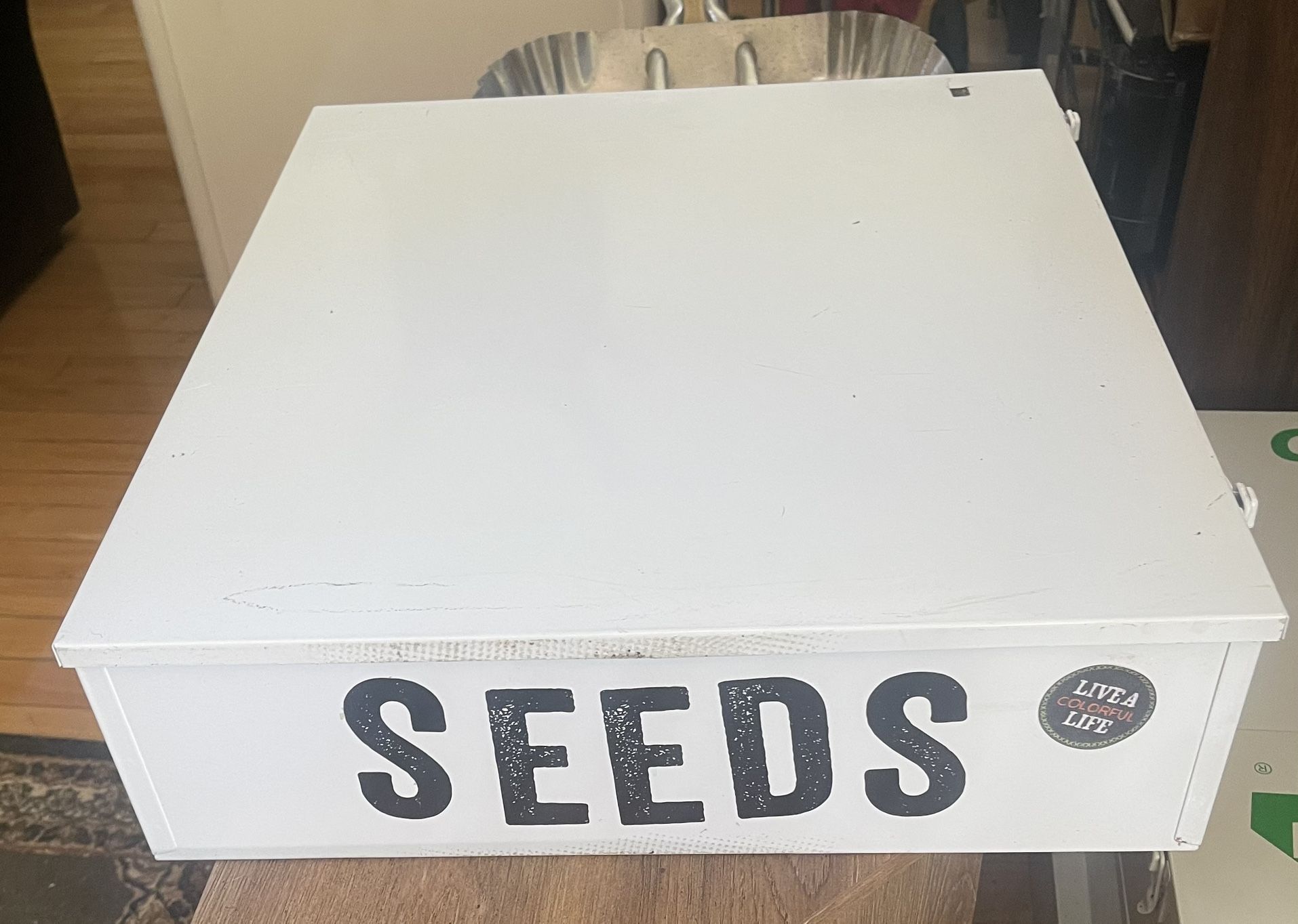 metal storage for seeds
