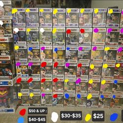 Funko pops for autograph at ANIMEVERSE