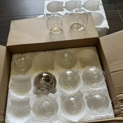 LETINE 10pcs Assorted Glass Orb Set