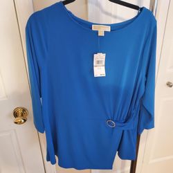Michael Kors Blue Woman Top Plus Size 1X