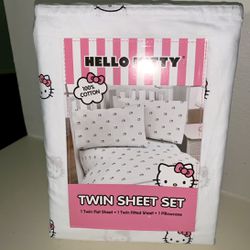 Hello Kitty Twin Sheets 