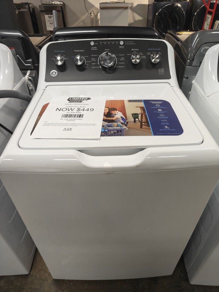 GE topload washer(Spanish version)