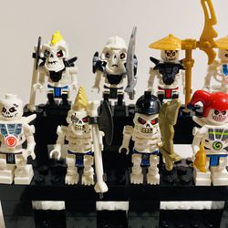 Spooky Skeleton Ninjas Custom Lego Minifigures Toys
