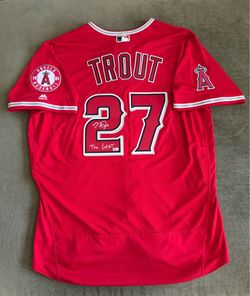 Mike Trout signed autograph jersey The GOAT