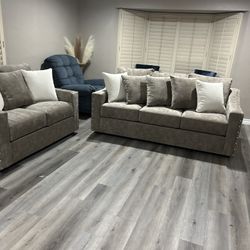 Brand New Super Plush Elegant Sofa Loveseat 