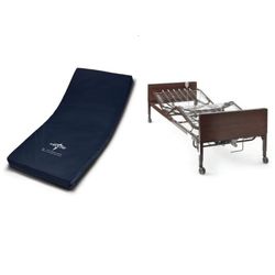 Medline Full - Electric Bed With 2 Half Railings