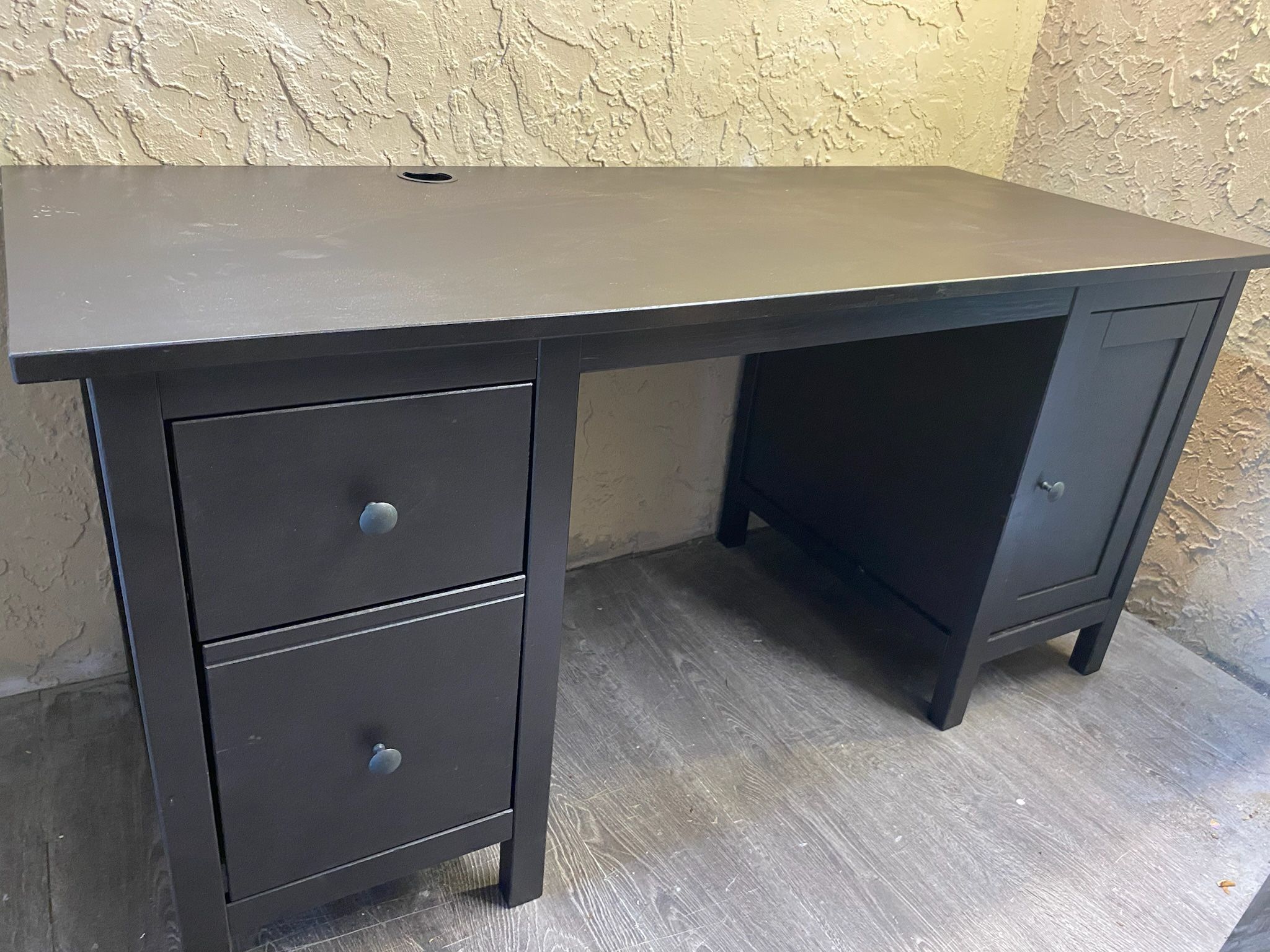Solid Wood IKEA HEMNES Black-Brown OFFICE Desk - Local Delivery for a Fee - See My Other Items 😀