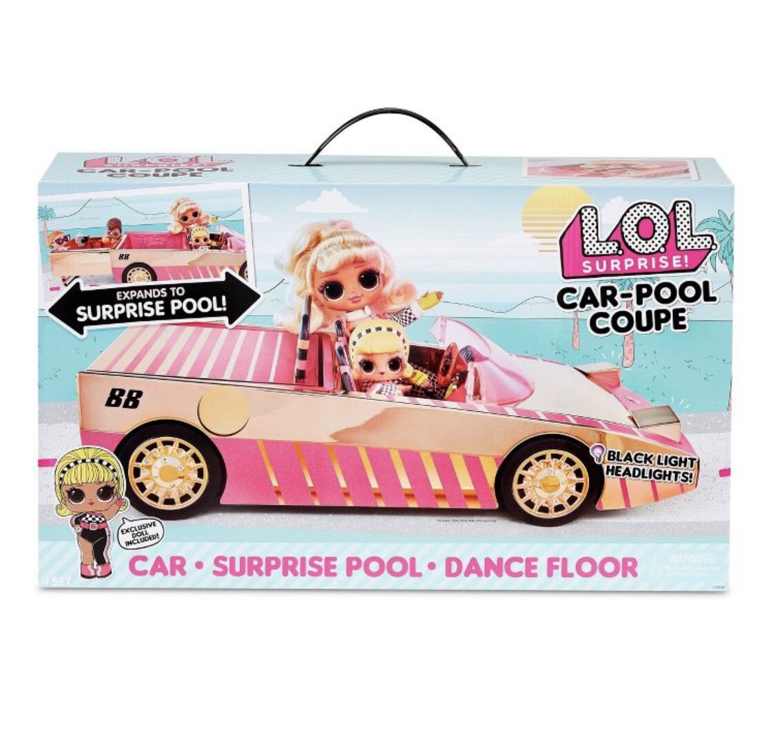 Lol car+surprise pool+dance floor and exclusive doll