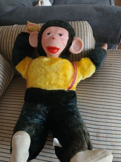 Rare!!!!Vintage moncky plush with banana