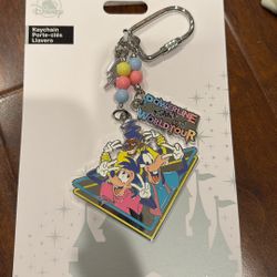Disney Parks A Goofy Movie Powerline Stand Out World Tour keychain