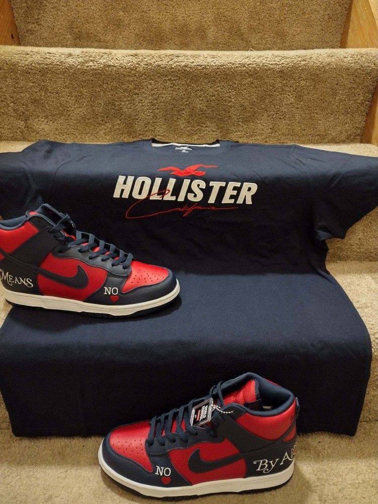 Dunk high og supreme NYC By any means Hollister pack...
