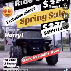 12volts Lamborghini, 4x4 12volts Jeep, Bugatti 24 volts