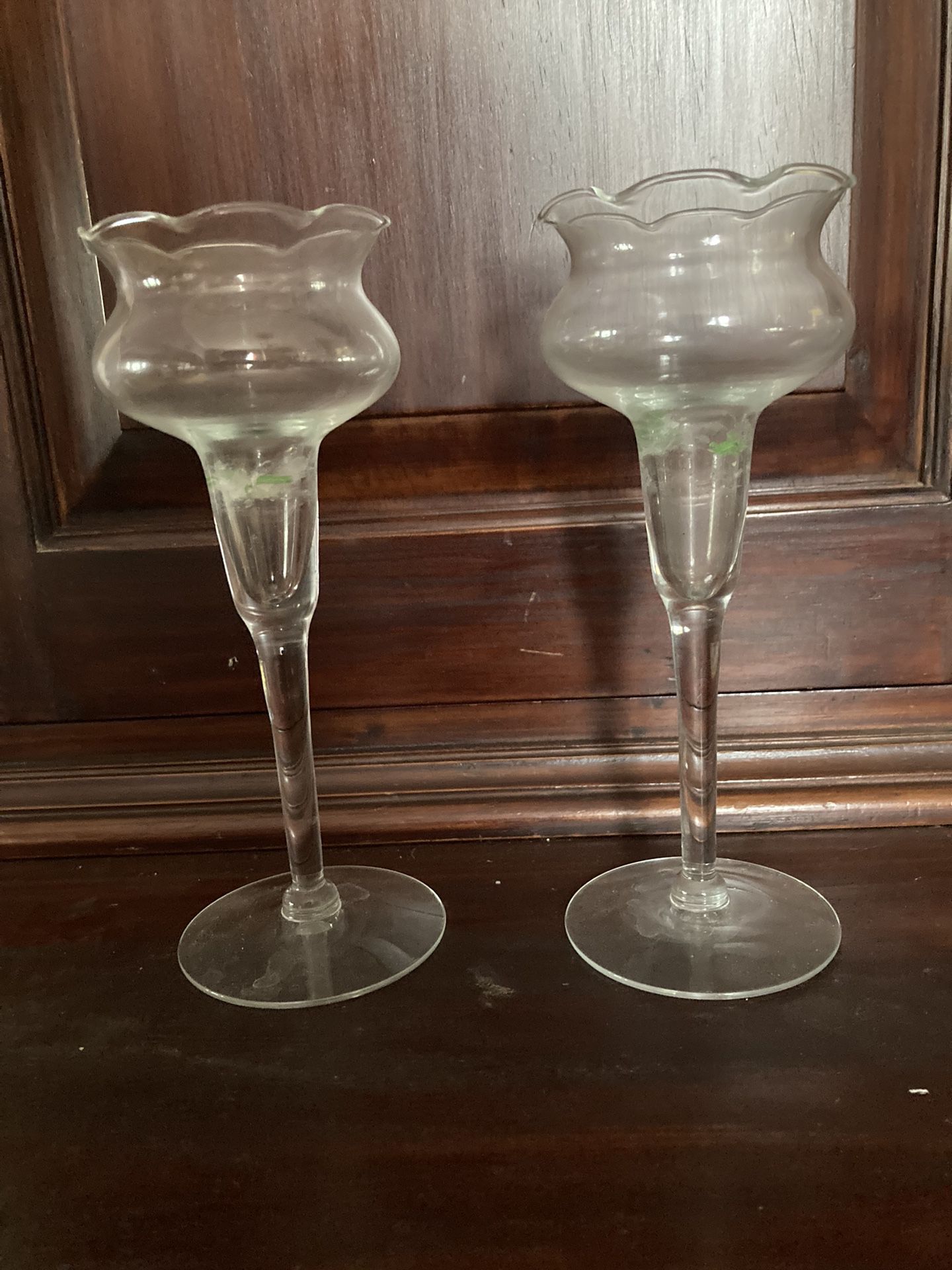 Matching Crystal Candle Holders 