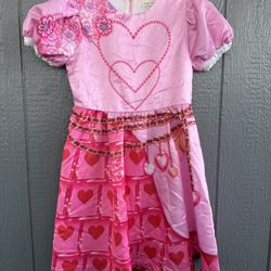 Descendants Pink Princess Dress With Hearts