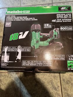 Metabo Hpt Multivolt 1-3/4 -in 15 - Degree Coil  Cordless Roofing Nailer 