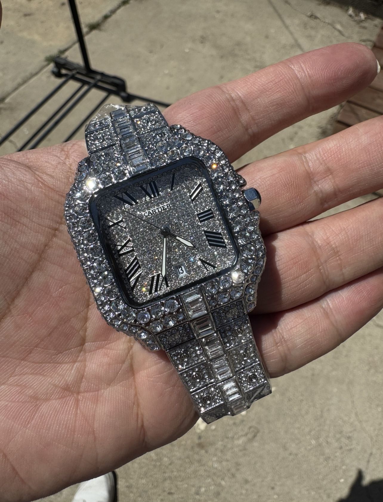 Iced Out Luxury Watch With Box 
