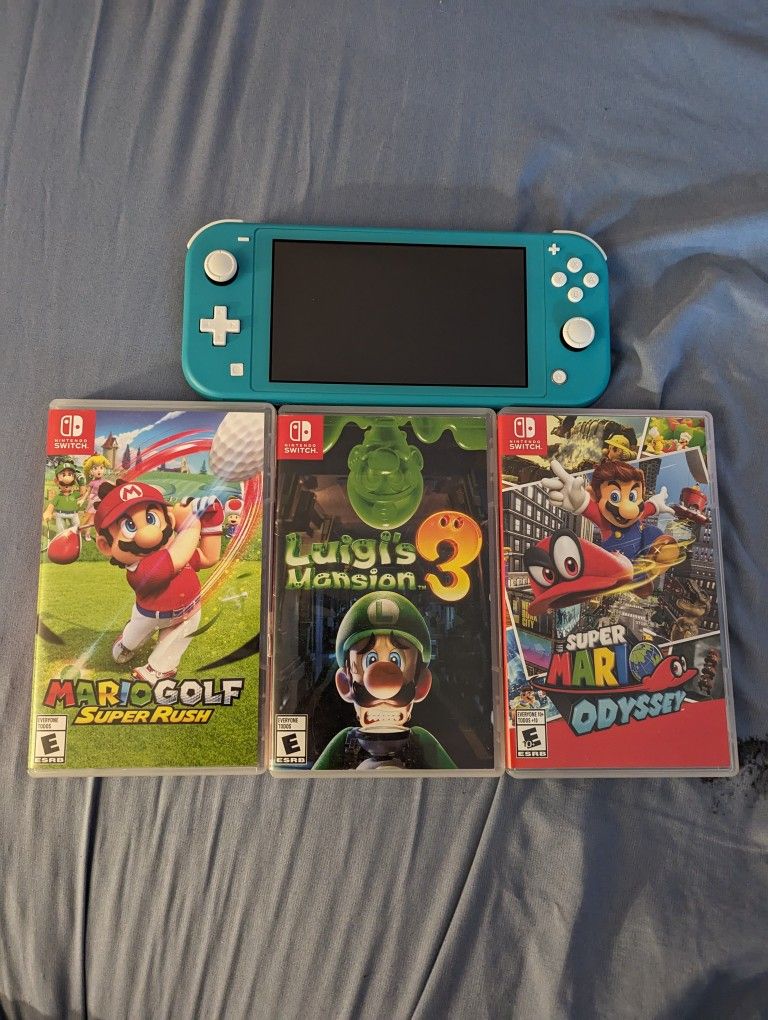 Nintendo Switch Lite, 3 Games