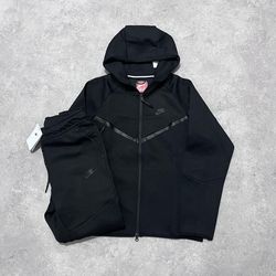 All Black Hoodie Jogger Set