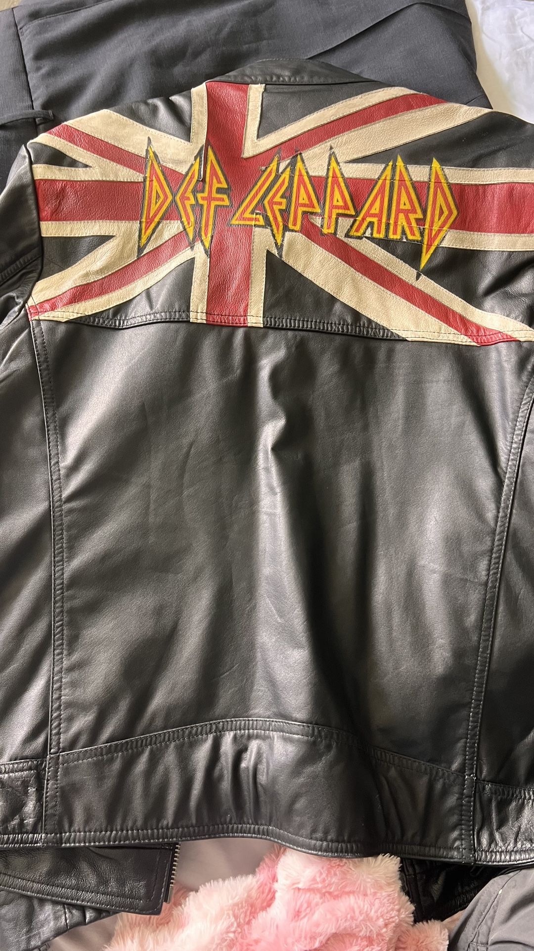 Def Leppard Leather Jacket Vintage 
