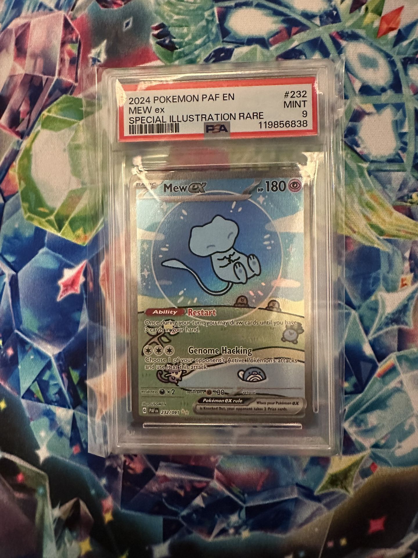 Pokemon Mew Ex #232 (Bubble Mew) PSA 9