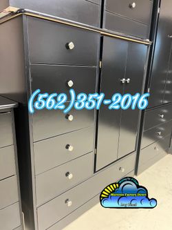 Black Pacoima closet wardrobe dresser ropero armoire Nuevo