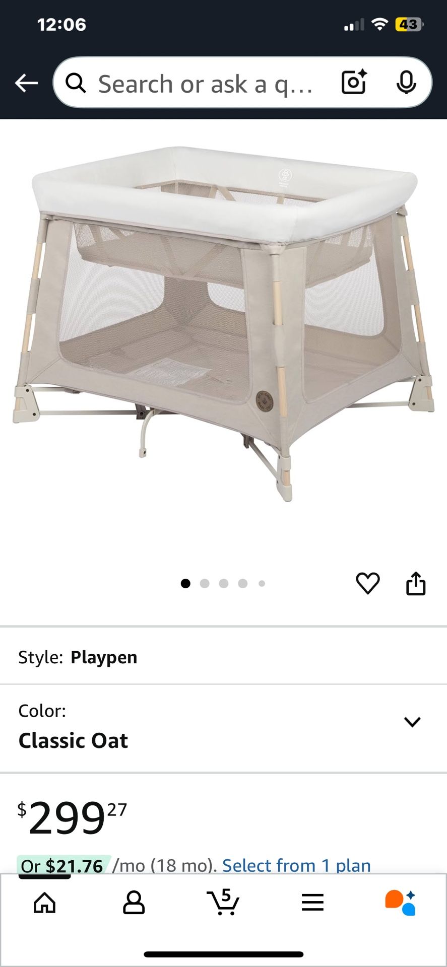 Swift Maxi Cosi Bassinet And Play Pen
