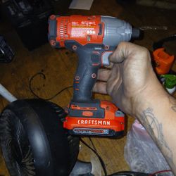 V20 Craftsman  Impact Drill Impact And One Battery
