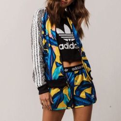 Adidas Farm Big Leaf Shorts & Track Jacket