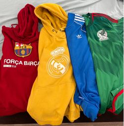 Authentic International Soccer Clothing Lot