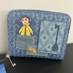 NEW Coraline Patchwork Denim Accordion SMALL Wallet 