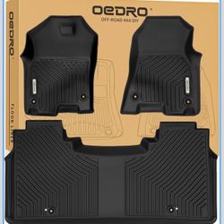 New in the box OEDRO Floor Mats for 2019--2024 Dodge Ram 1500 Crew Cab New Body (NOT for Classic Models) with Original Storage, All-Weather TPE Custom