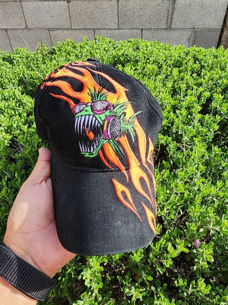 Y2K Nitro Fish Racing Flames Cap