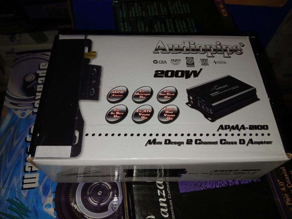 Audiopipe 2ch Motorcycle Amp $700firm Price Pickup Only Serious Buyers Please Yes It Is Avaliable