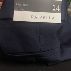 Navy Dress Pants Size 14 New 