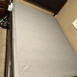 High Quality Leather Headboard Bed Frame With Base