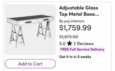 Stainless steel barber desk