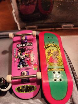 Fingerboard lot - Slushcult complete, deck, scooter, case