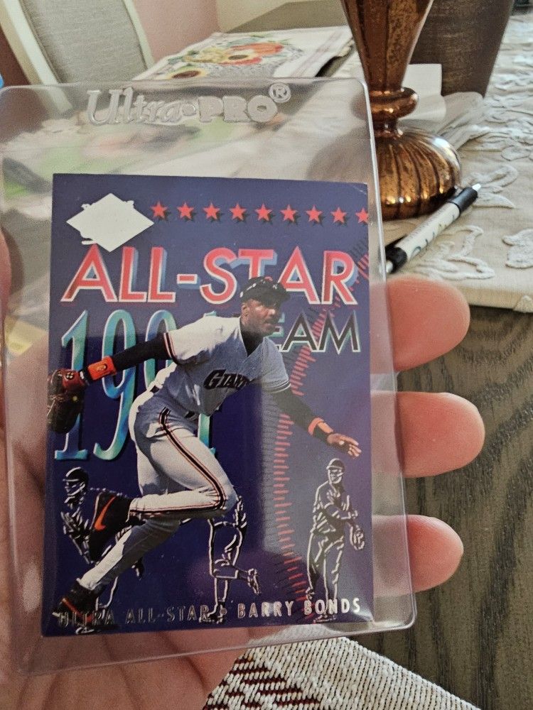 Barry Bonds '94 Fleer Ultra All-star Team Insert Baseball Card 