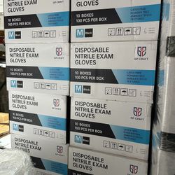 Black Nitrile Gloves 6 Mil Disposable Powder Free (Case Of 1000 Pcs)