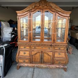 wooden hutch with Mirror