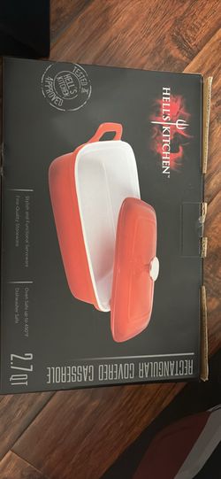 Hell's Kitchen 2.7 QT Rectangular Covered Casserole