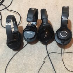 Studio monitor Headphones - AT, Sennheiser, Sony, Tascam