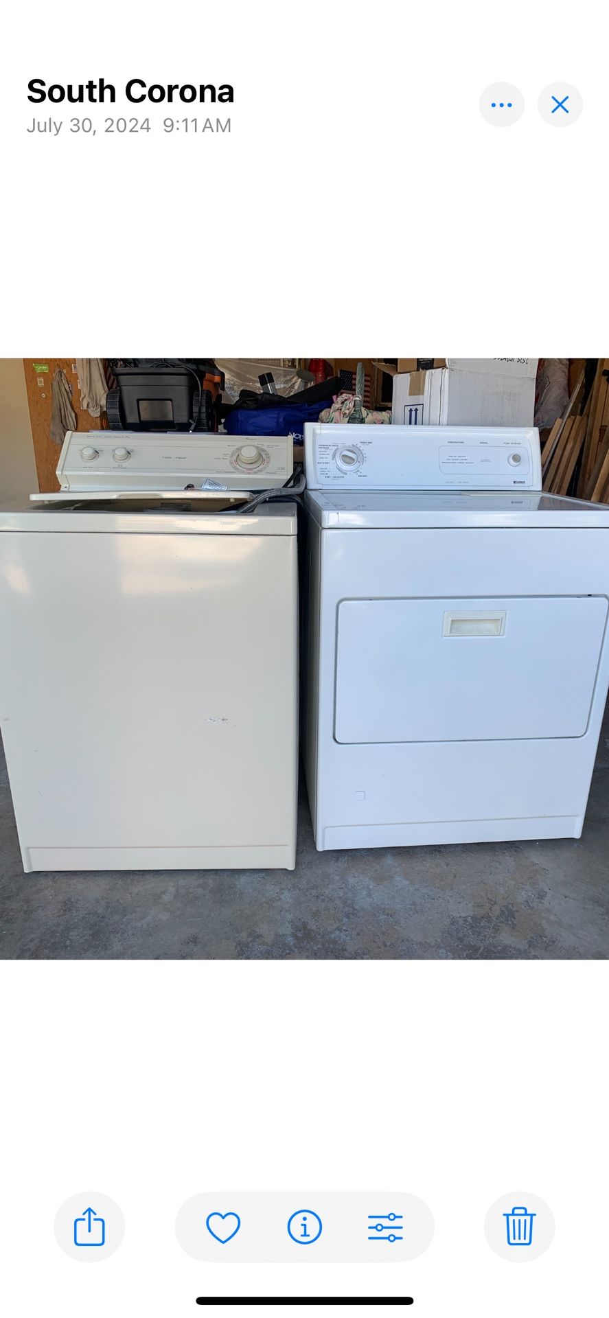 Whirlpool Washer & Kenmore Gas Dryer