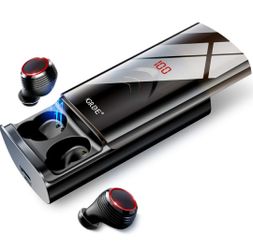 NEW GRDE Bluetooth 5.0 Wireless Earbuds with 6000mAh Charging Case