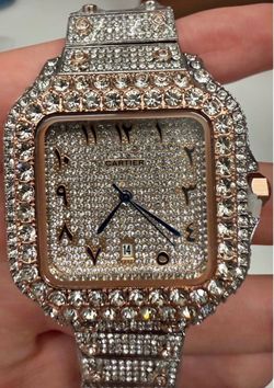 Iced out watch